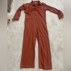 Birdge & Burn Utility Jumpsuit in Rust